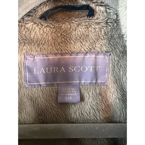 Laura Scott Blue Quilted Vest Size Large - Picture 2 of 4